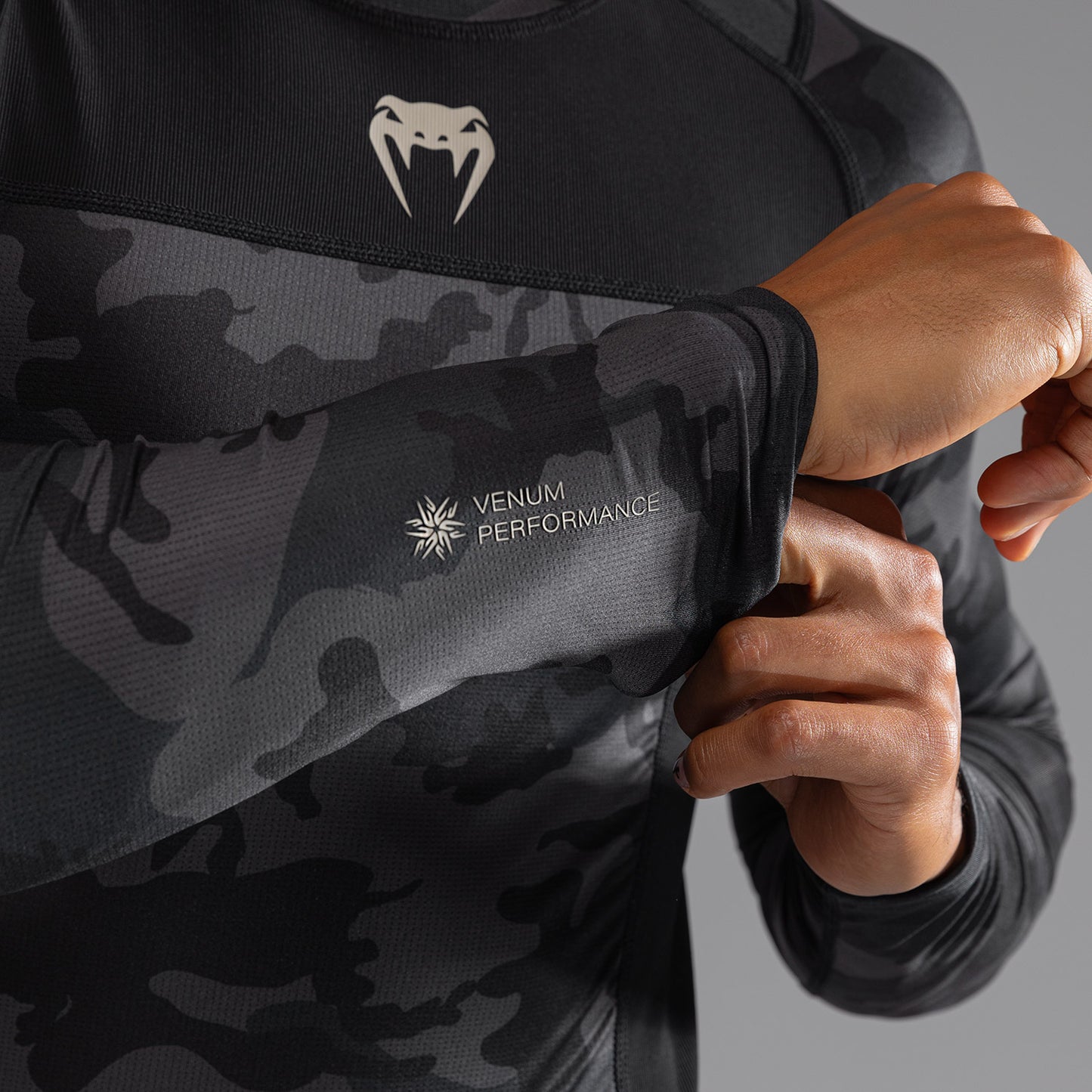 Venum G-Fit Air Men's Long Sleeve Rashguard - Digital Urban Camo