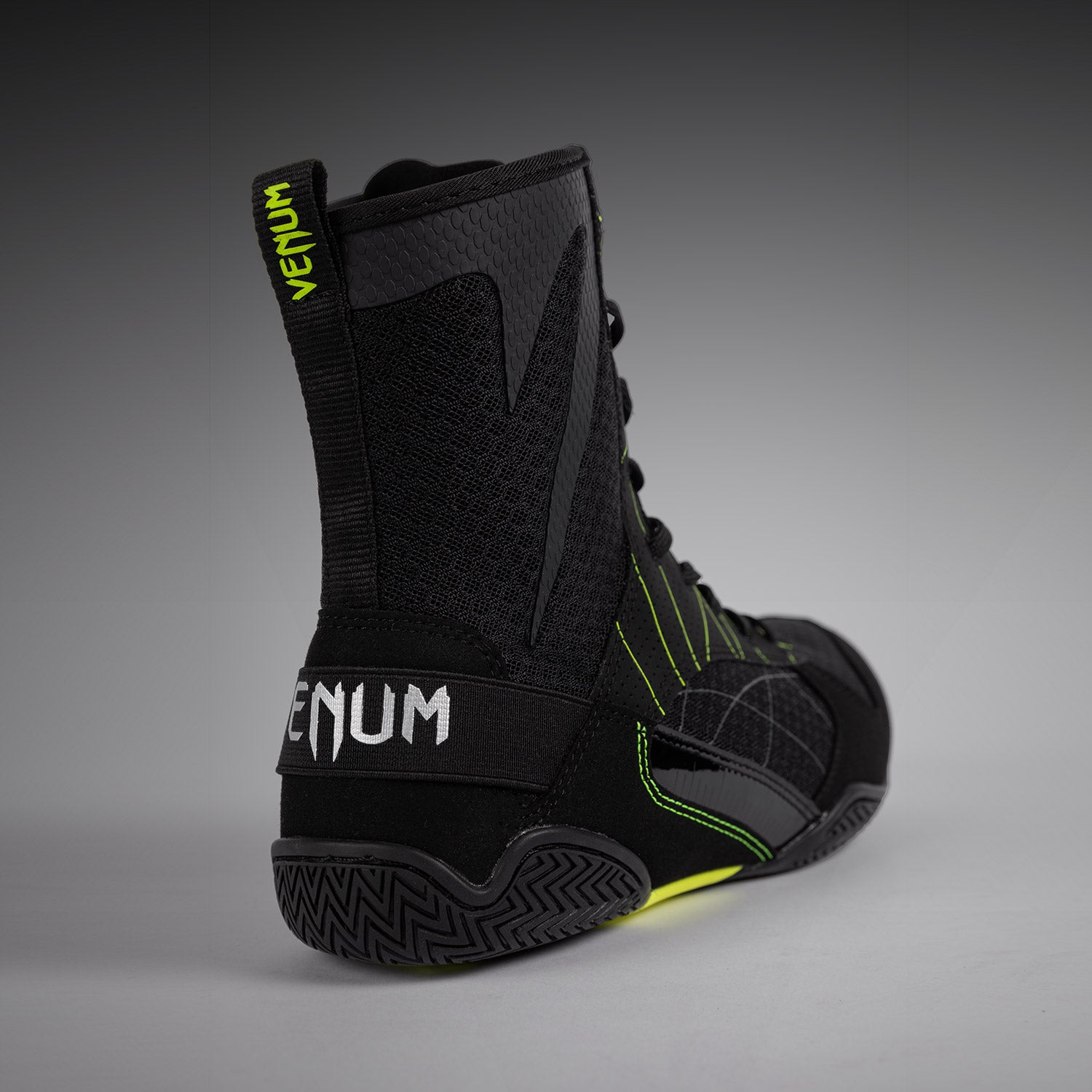 Venum Training Camp 4.0 Boxing Shoes - Black/Neon Green - Venum Asia