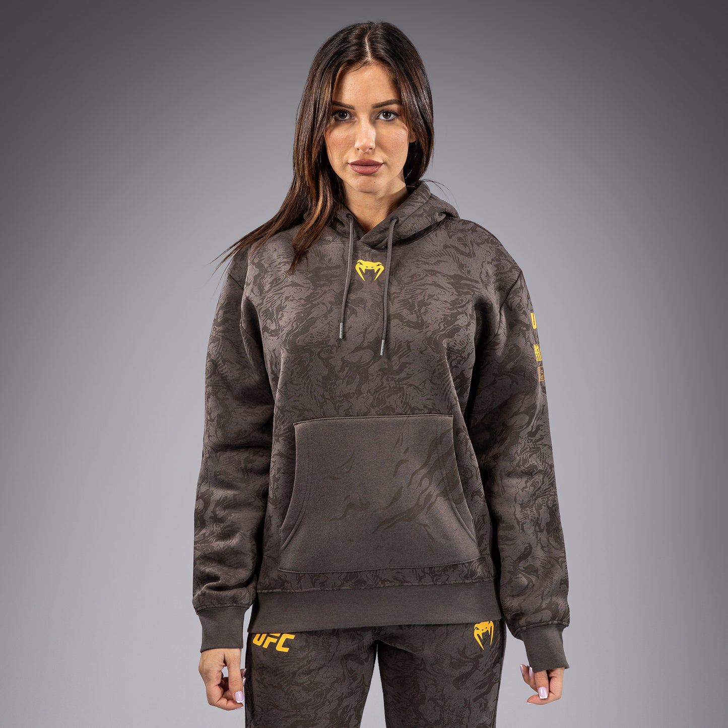 UFC Fusion by Venum Fight Week Women’s Pullover Hoodie - Earthen Brown