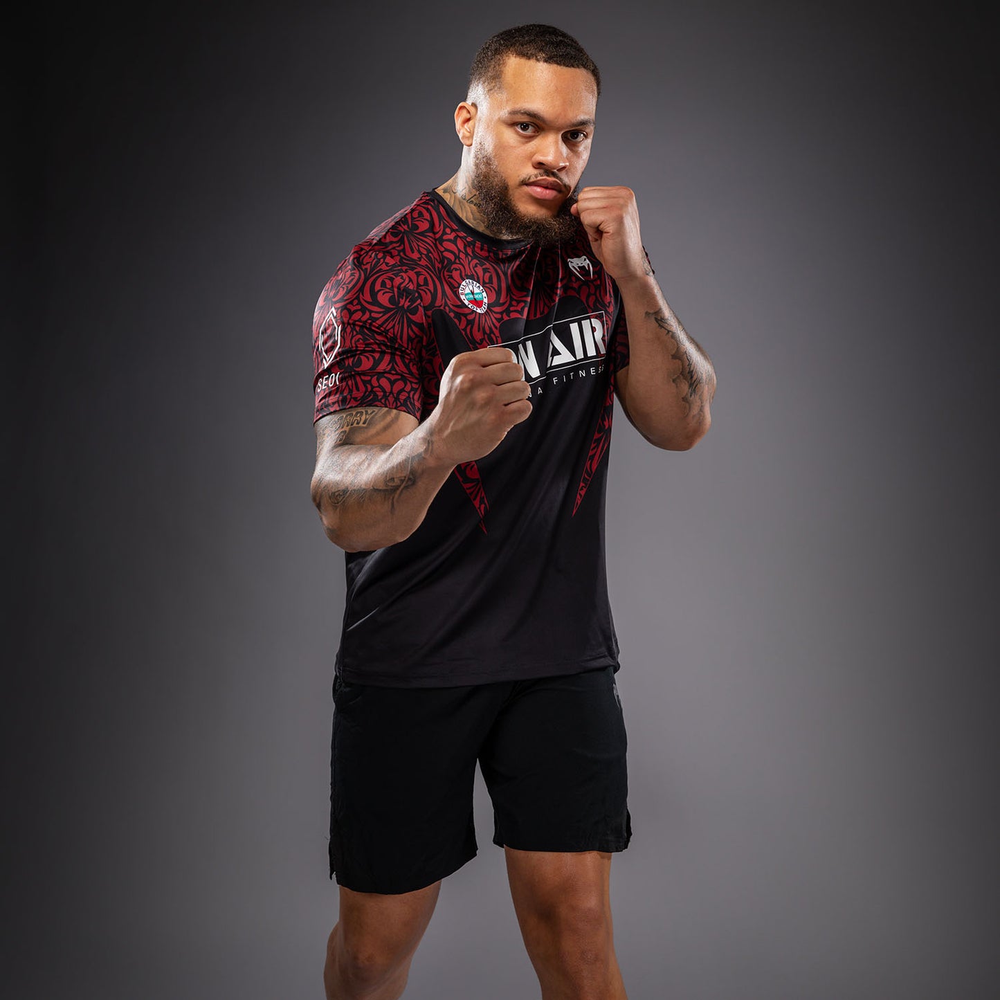 Venum Bulgarian Top Team (BTT) Dry-Tech T-Shirt - Black/Red