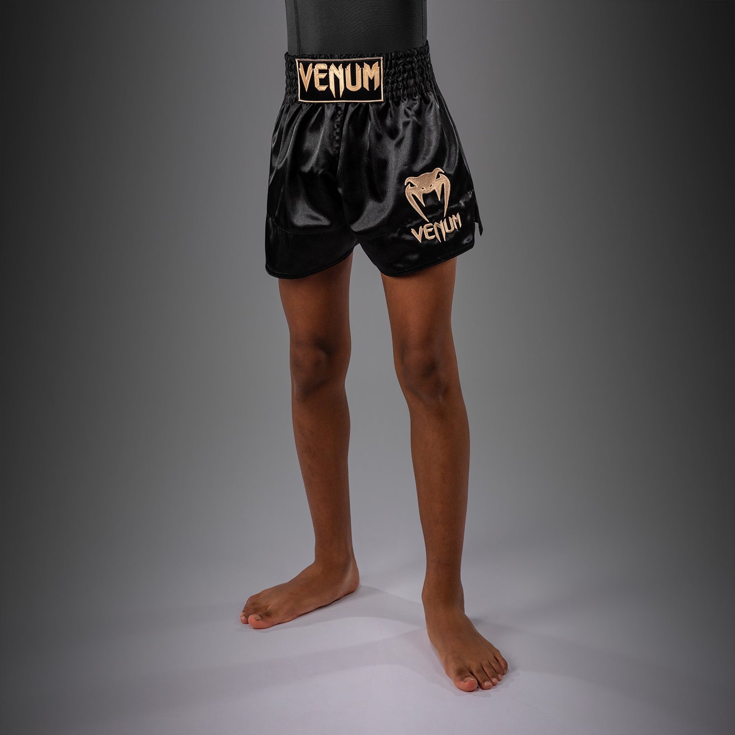 Venum Classic Muay Thai Shorts for Kids - Black/Gold