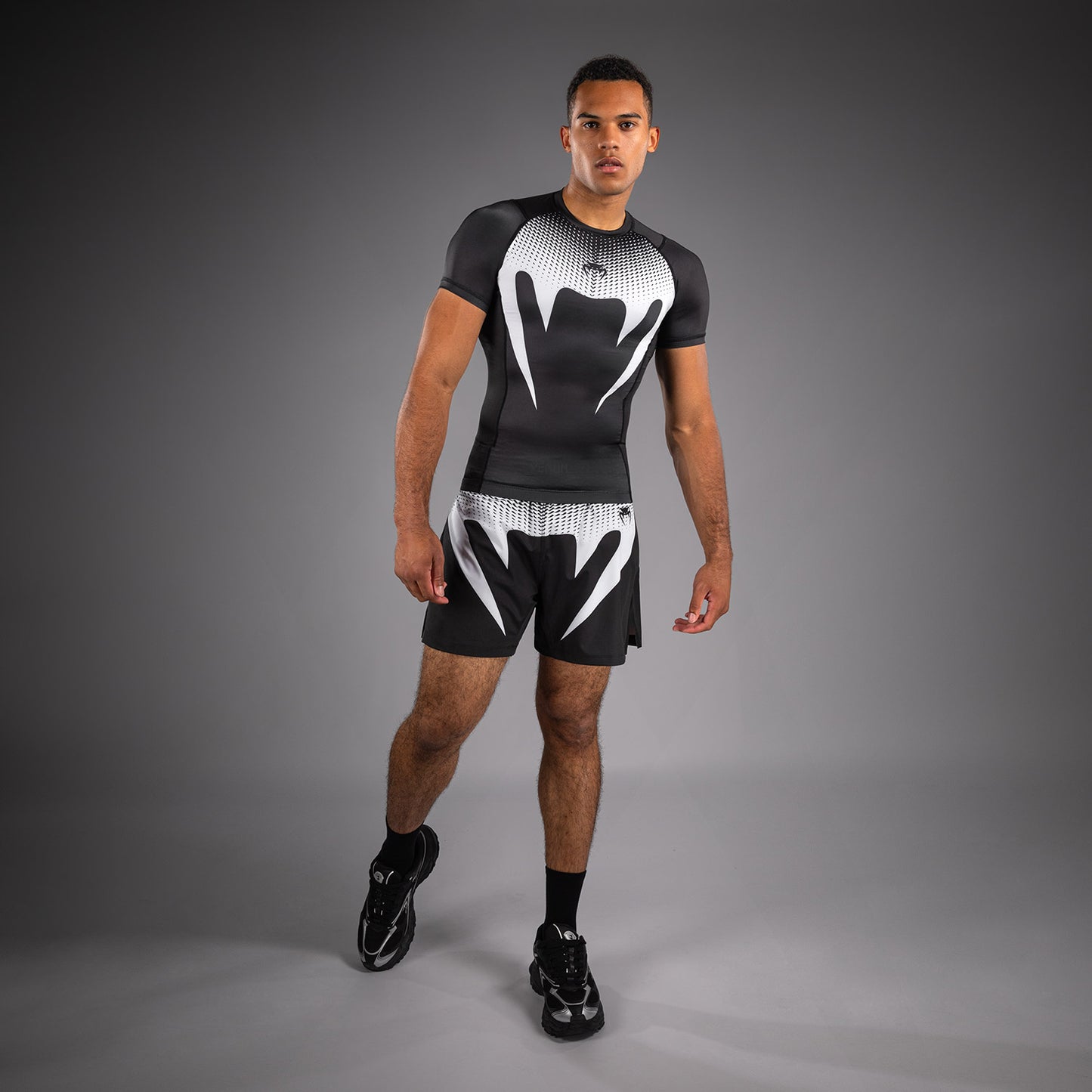 Venum No Gi Rashguards - Black/White