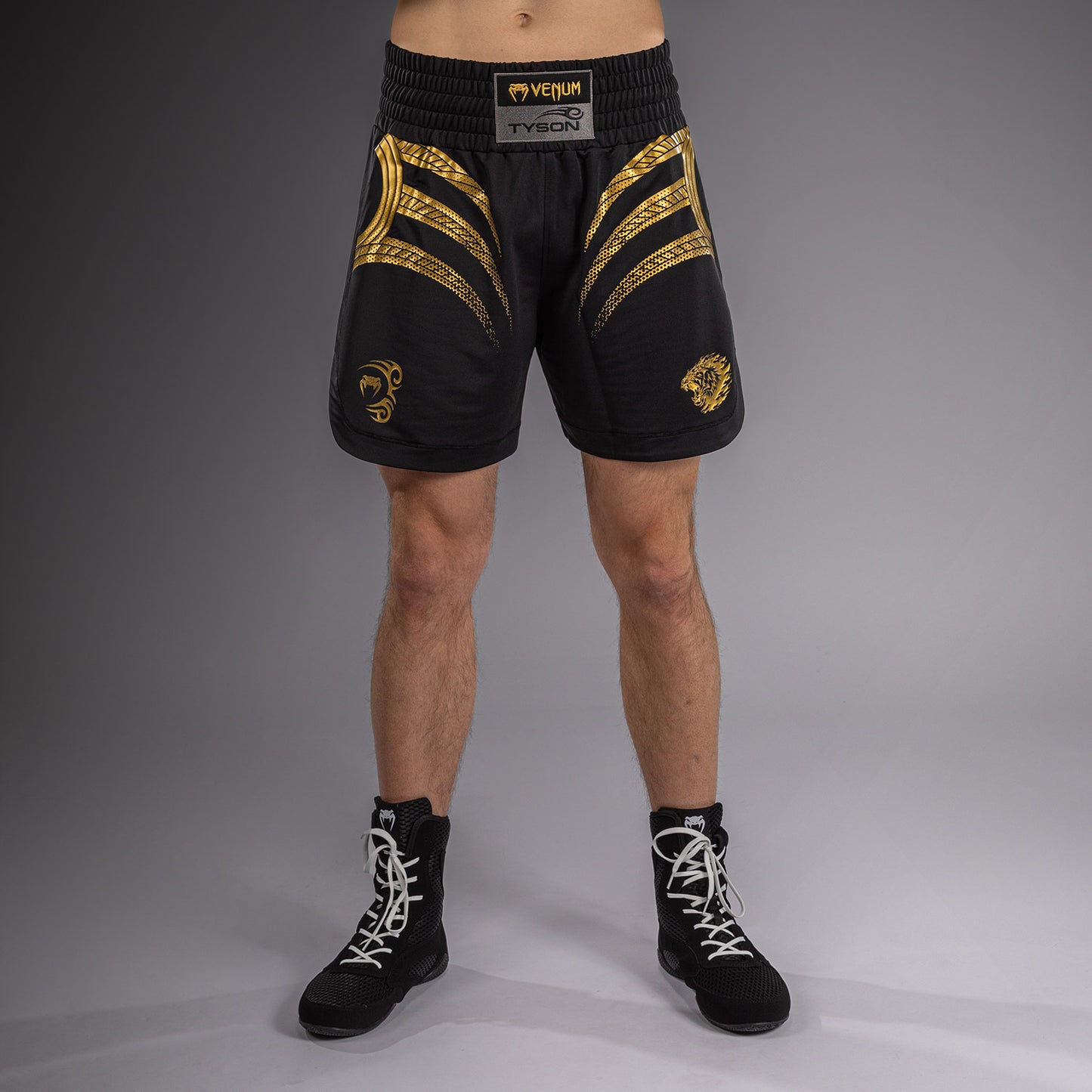 Venum x Mike Tyson Tiger Boxing Shorts - Black/Gold