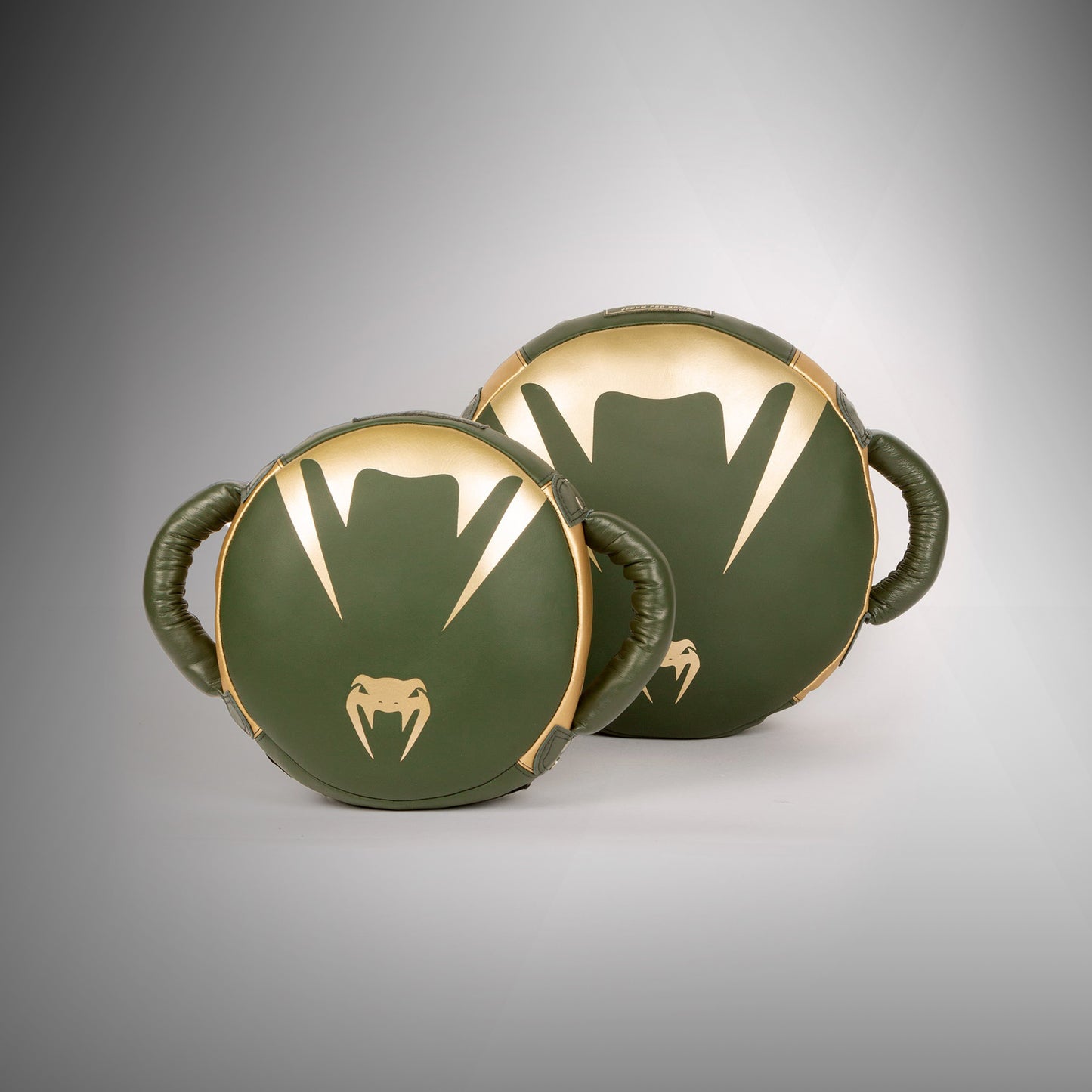 Venum Pro Boxing Mini Round Punch Shield - Khaki/Gold