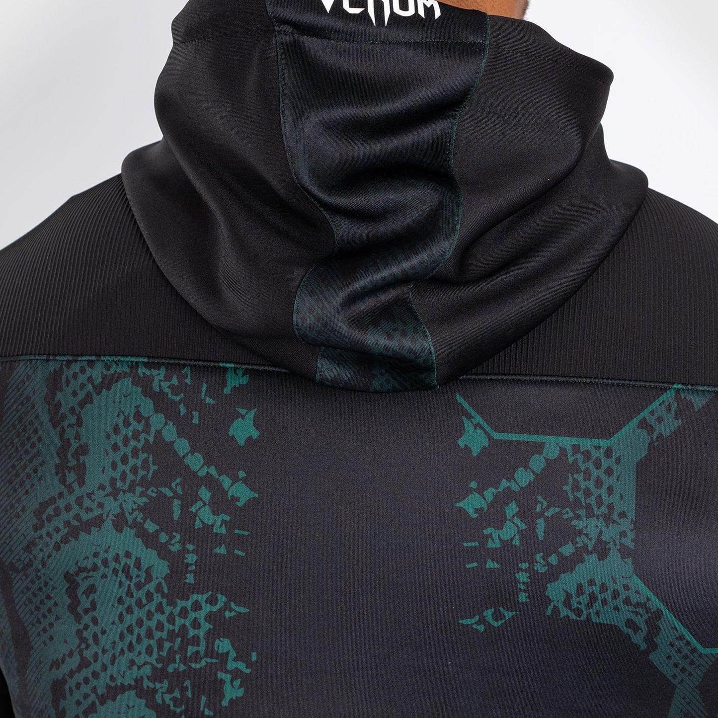 UFC Adrenaline by Venum Authentic Fight Night Men’s Walkout Hoodie - Emerald Edition - Green/Black
