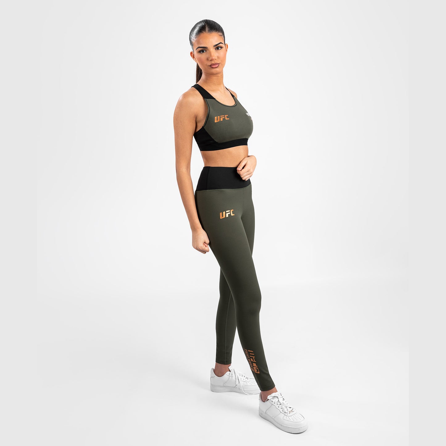 UFC Adrenaline by Venum Fight Week  Women’s Performance Tight - Khaki/Bronze