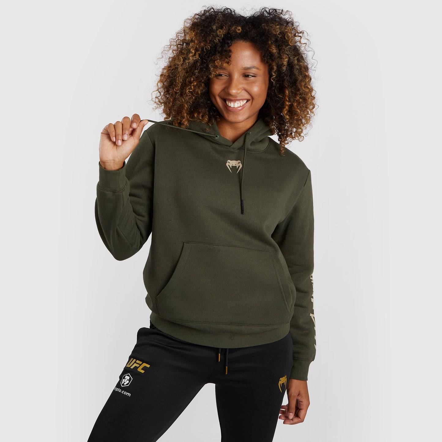 UFC Adrenaline by Venum Fight Week  Women’s Pullover Hoodie - Khaki