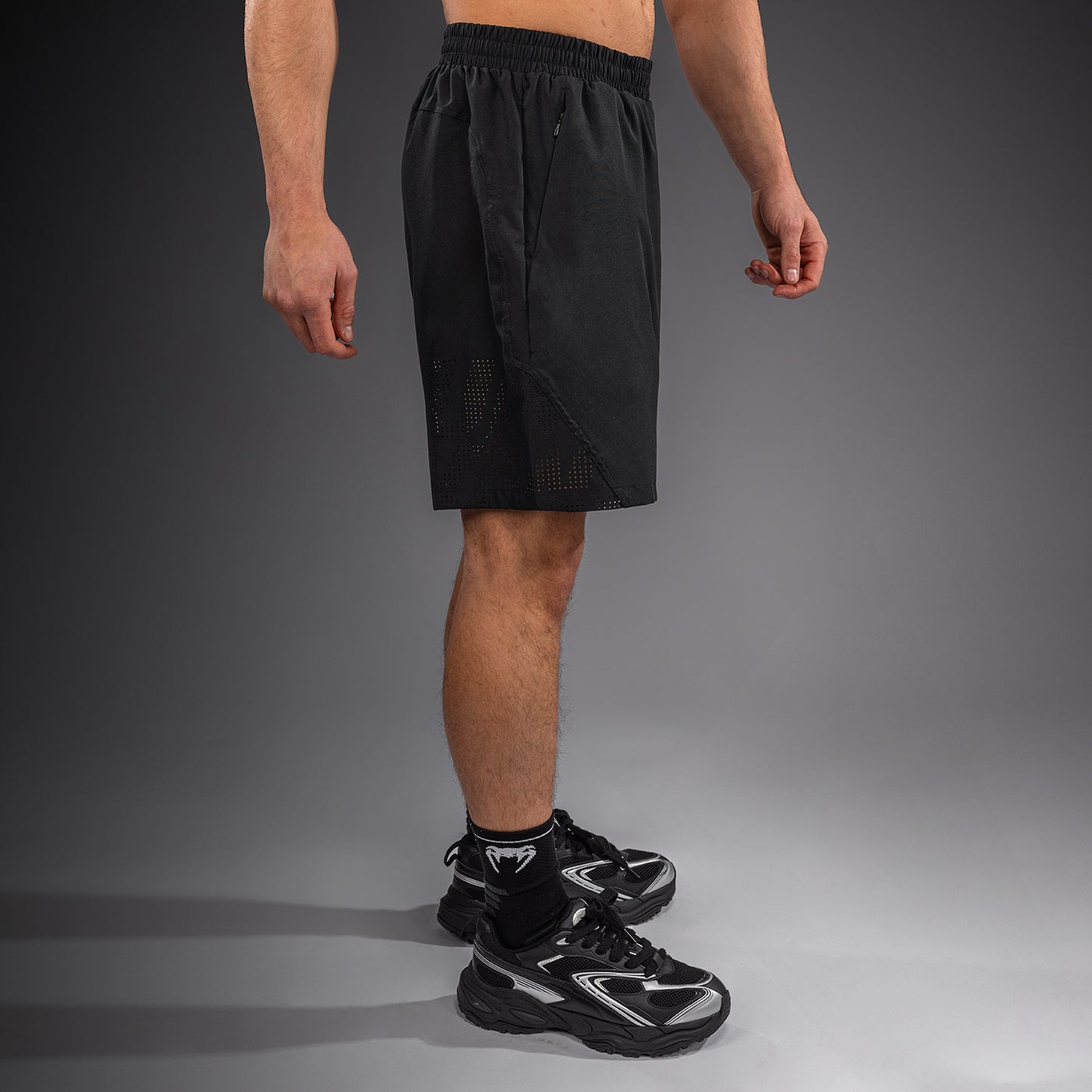 Venum Lazer Training Shorts - Black/Grey