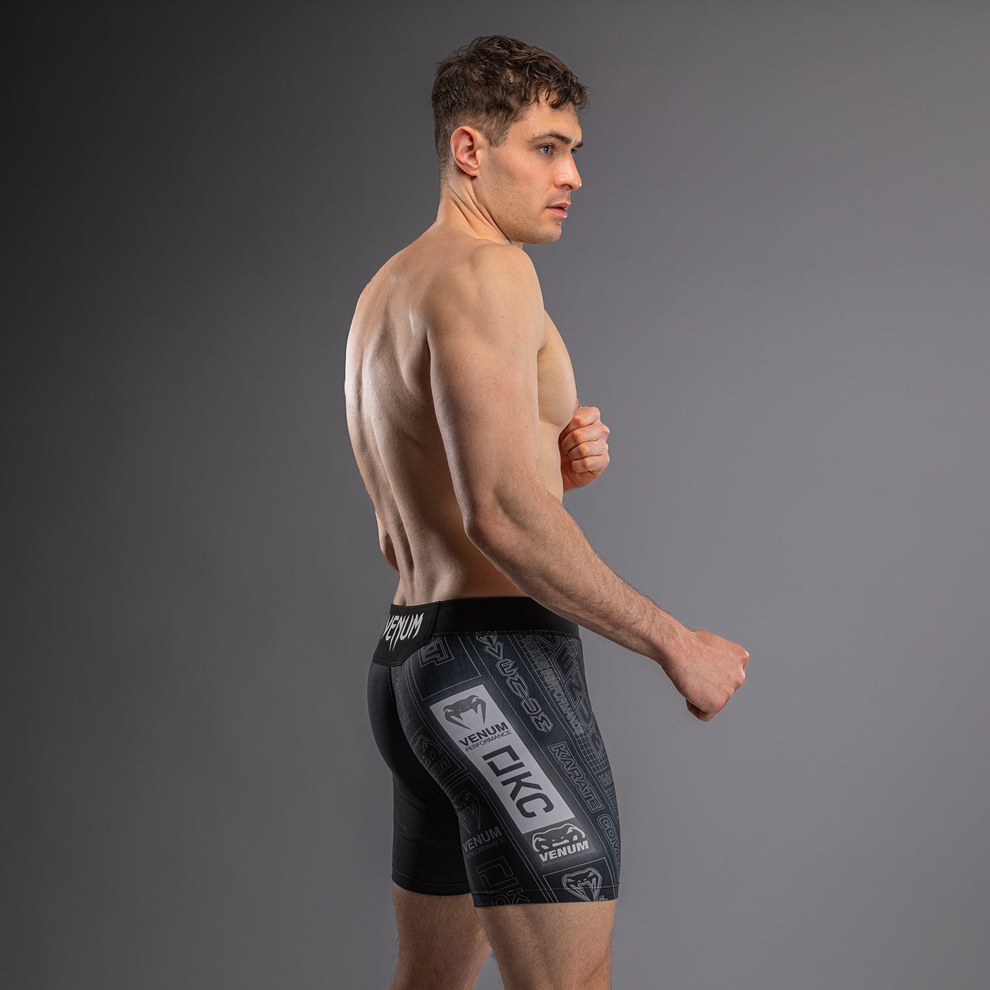 Karate Combat by Venum Vale Tudo Shorts - Black/Grey