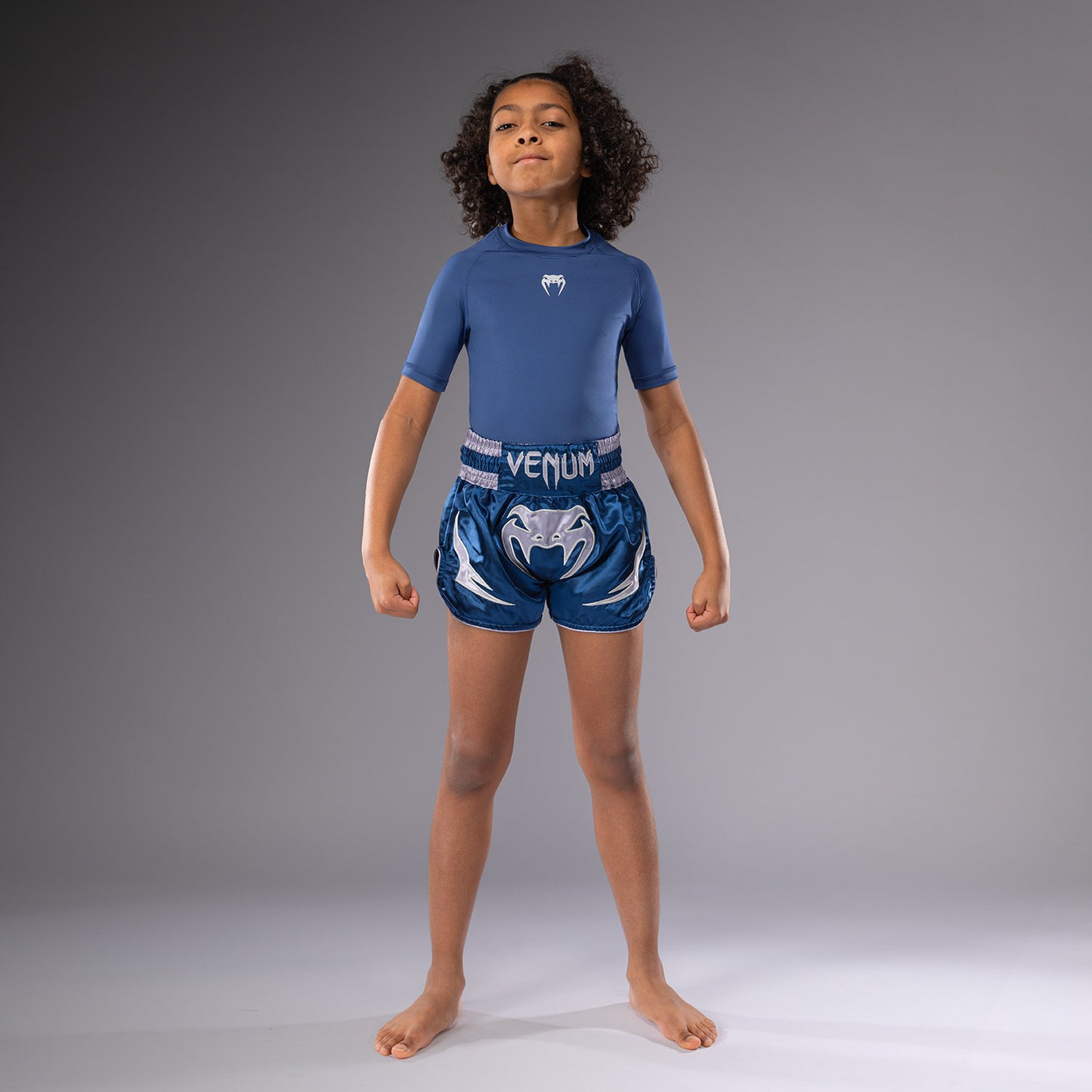 Venum Inferno Kids Thai Shorts - Royal Blue