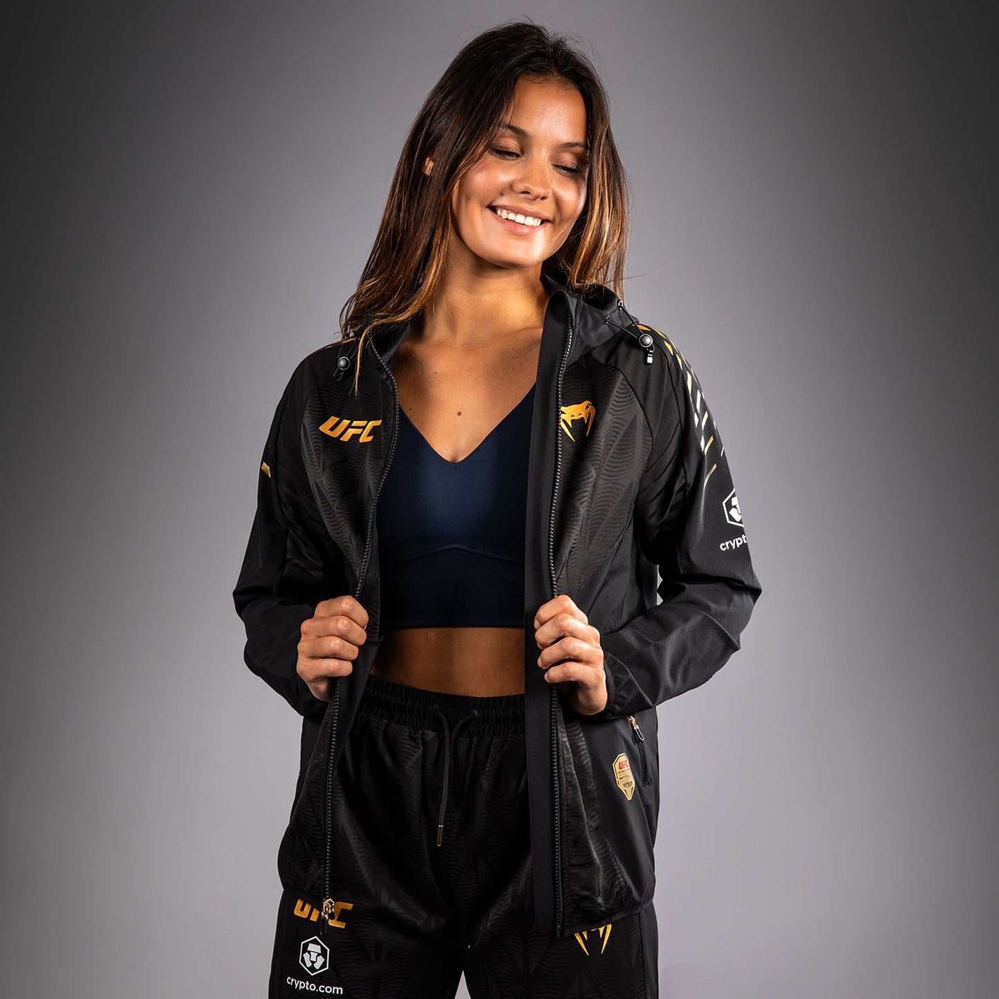 Women's UFC Zenith by Venum Champion Authentic Fight Night Walkout Hoodie