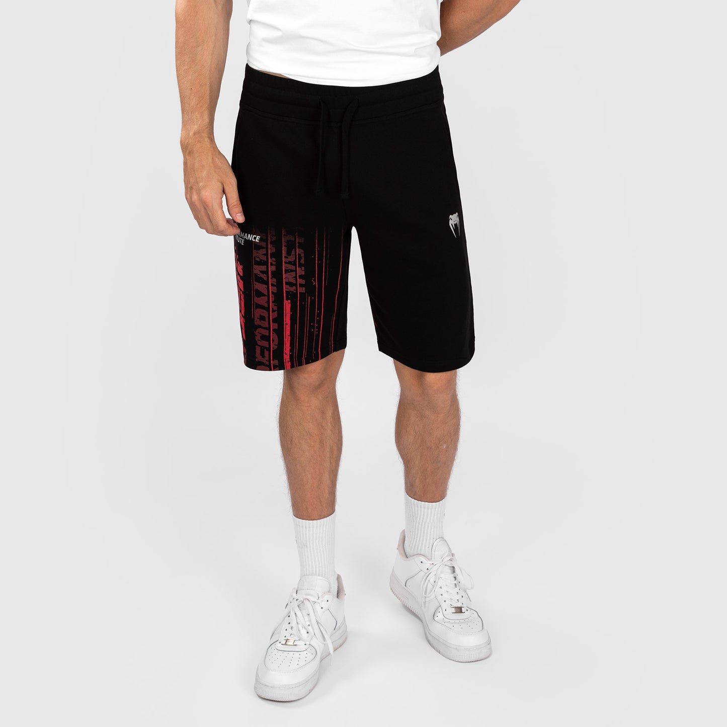 UFC Venum Performance Institute 2.0 Men’s Cotton Short - Black/Red