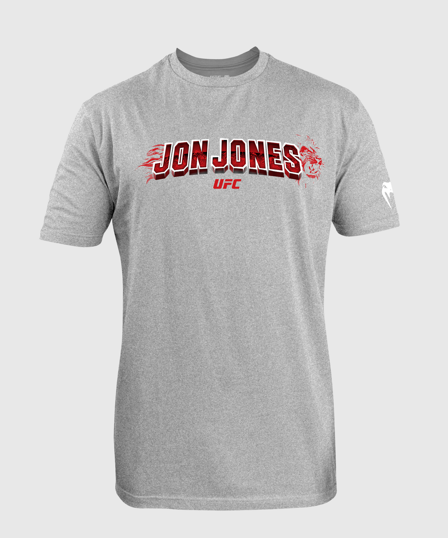 Men's UFC Unrivaled by Venum Heather Grey Jon Jones T-Shirt