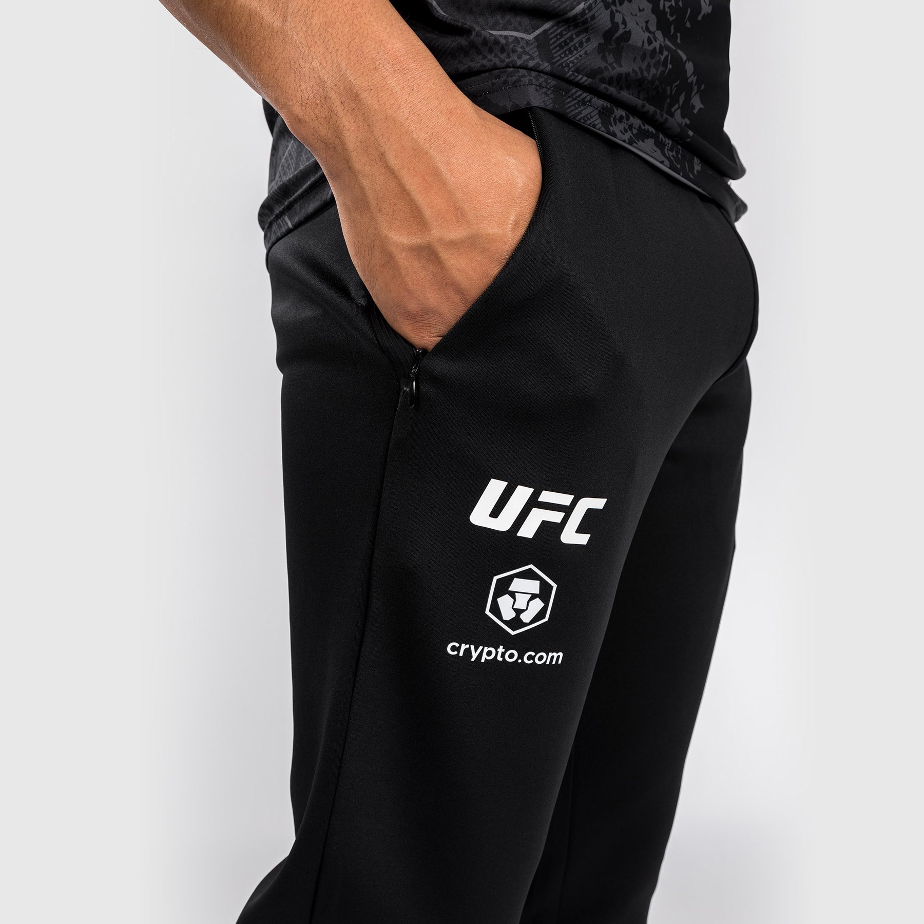 UFC Venum XL ブラック/ゴールド ウォークアウトパンツ UFC Venum Authentic Fight Night Men's Walkout Pant