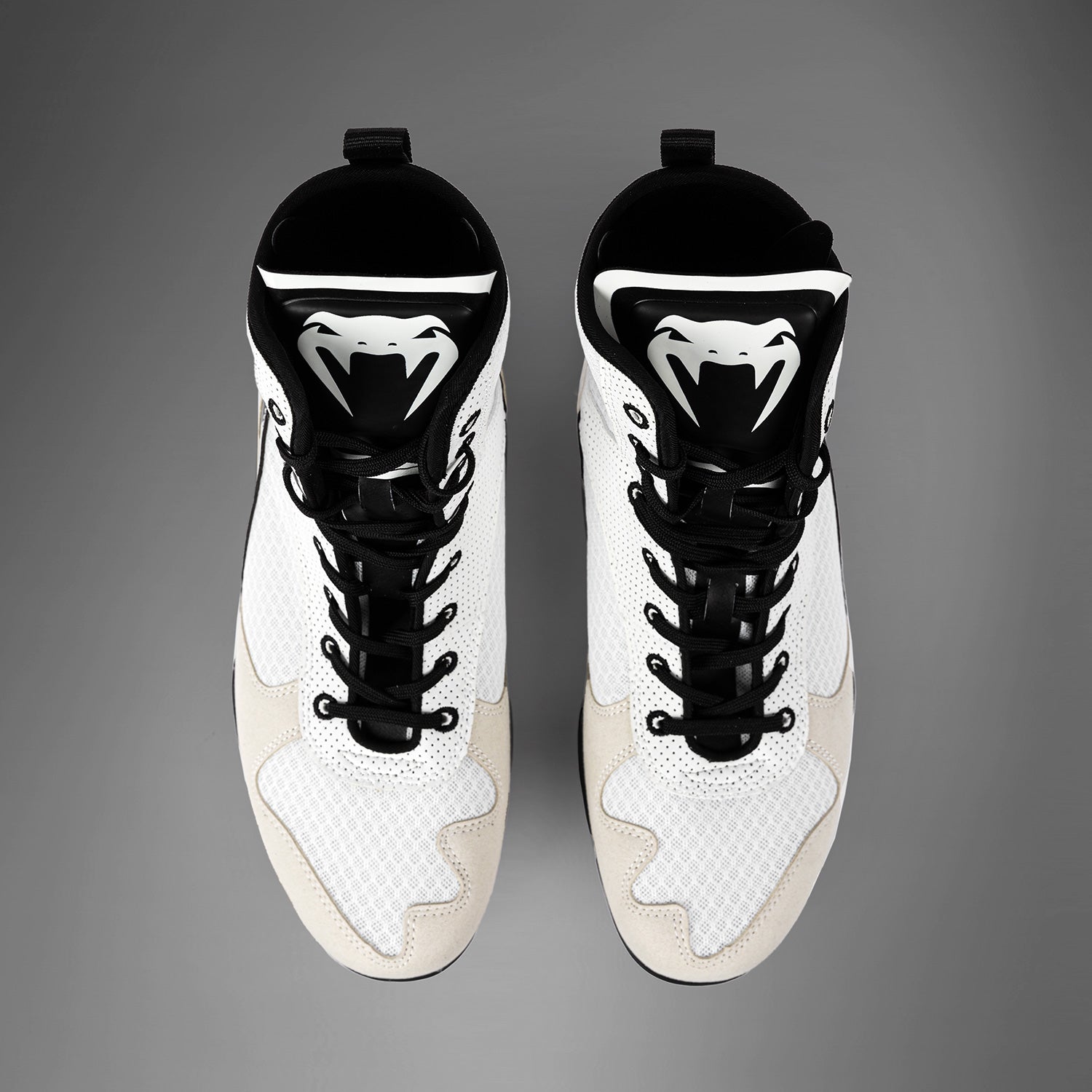 Venum Elite Boxing Shoes - White/Black - Venum Asia