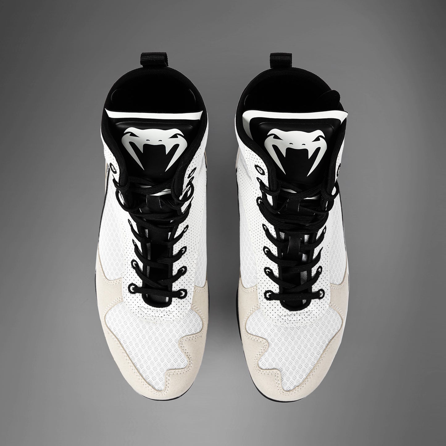 Venum Elite Boxing Shoes - White/Black