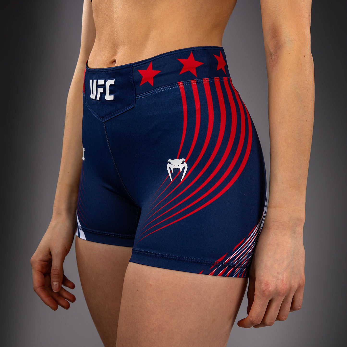 Women's Official UFC Freedom 250 by Venum Blue Authentic Short Fit Vale Tudo Short