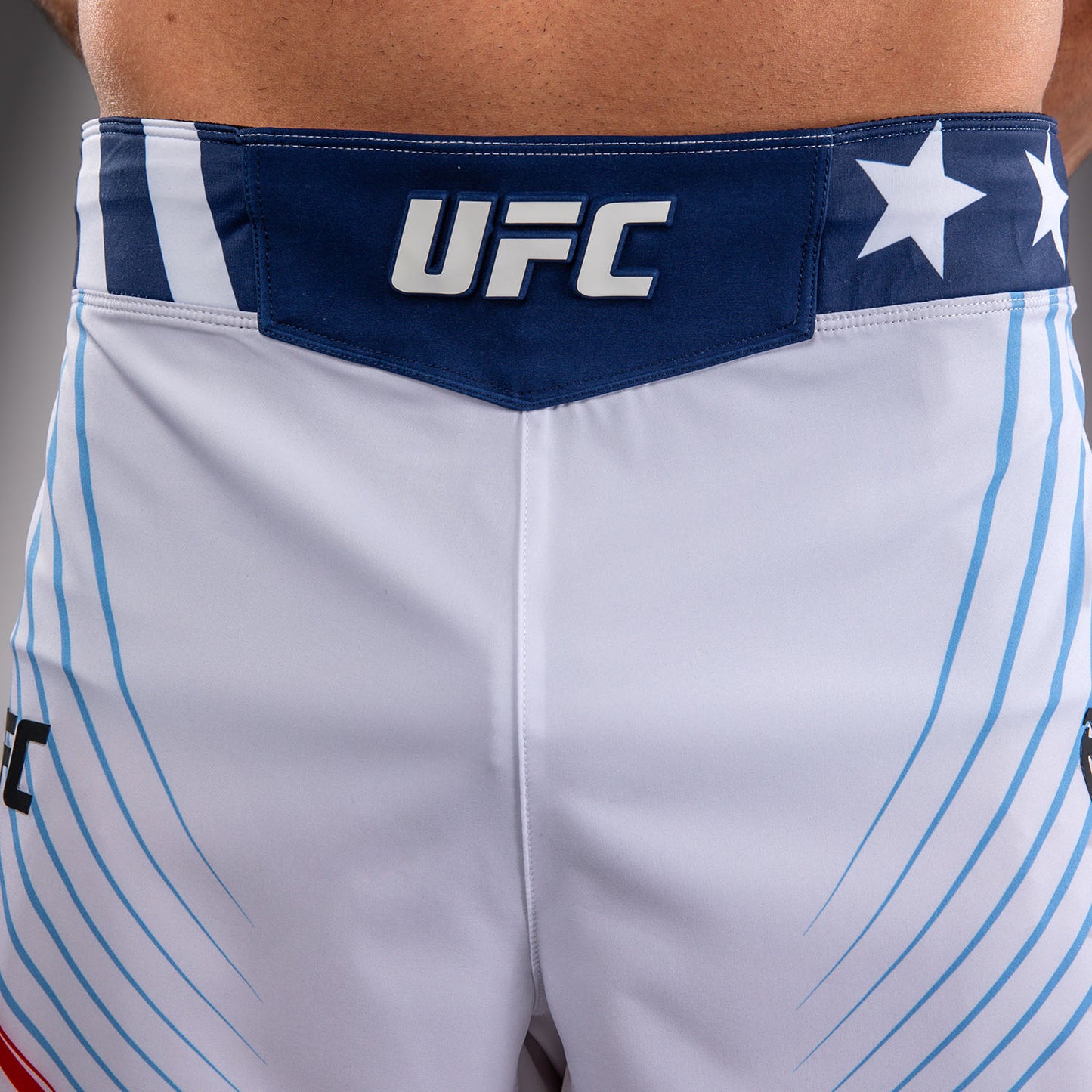 Men's Official UFC Freedom 250 by Venum White Authentic Fight Night Short Fit Fight Short
