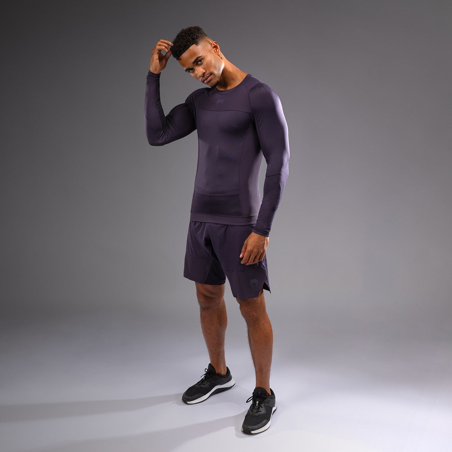 Venum G-Fit Air Men's Long Sleeve Rashguard - Deep Purple