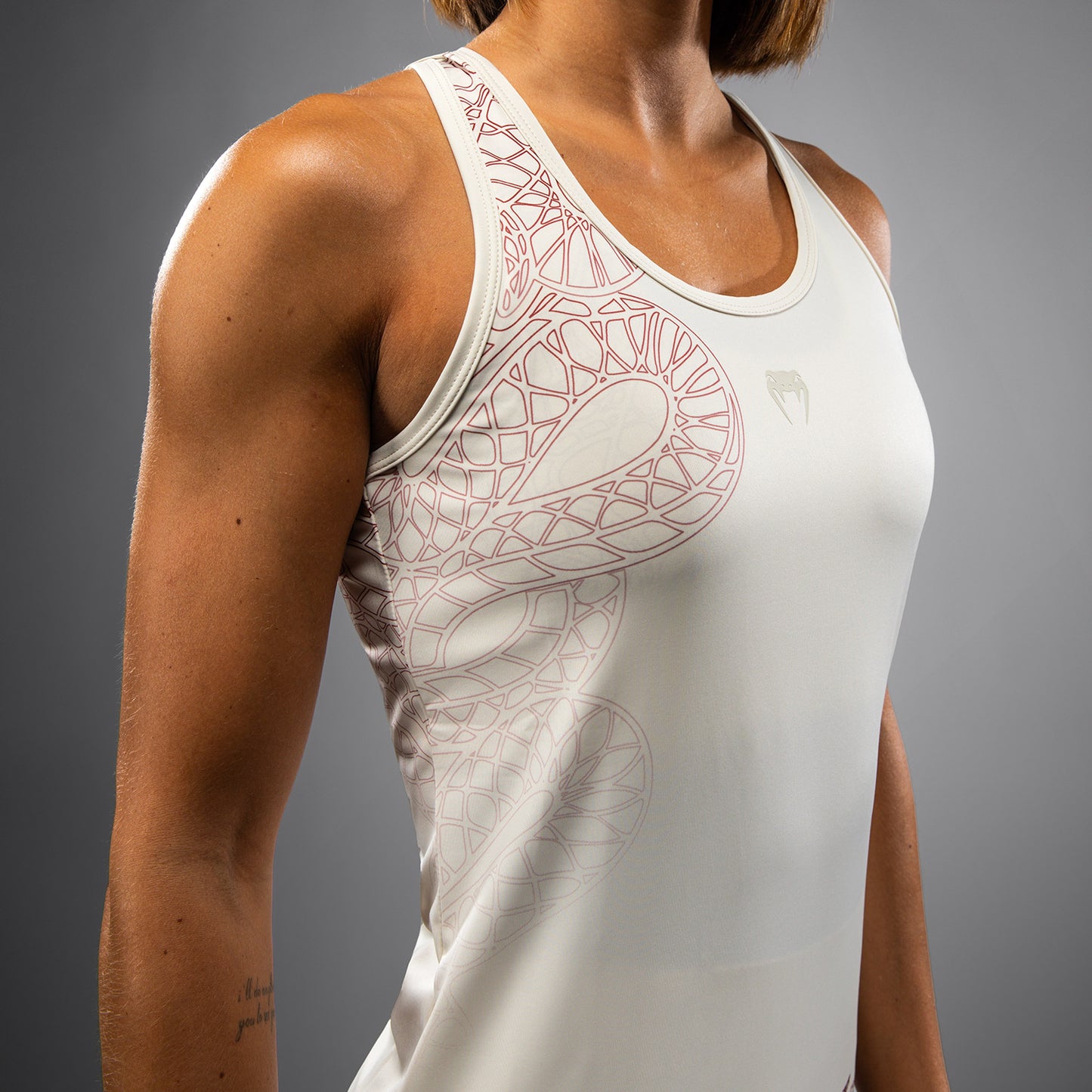 Venum Serpenti Women’s Tank Top - Ivory/Burgundy