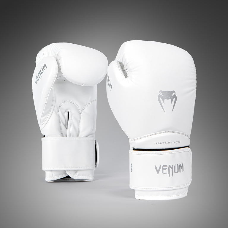 Venum Contender 1.5 Boxing Gloves - White/Silver - Venum Asia