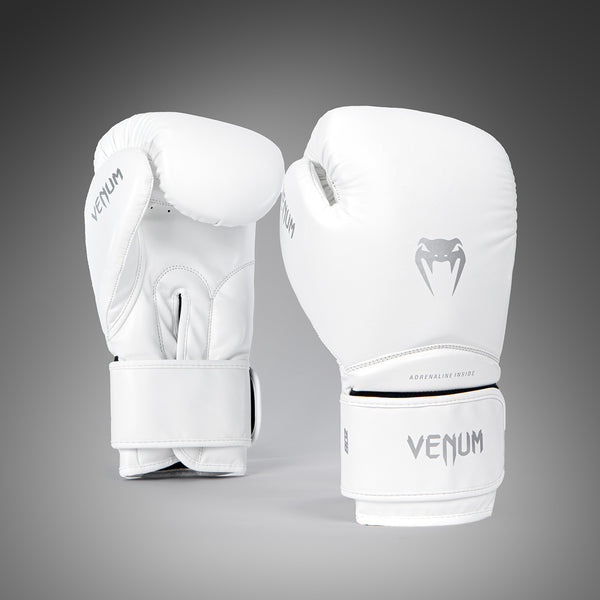 Venum Contender 1.5 Boxing Gloves - White/Silver - Venum Asia