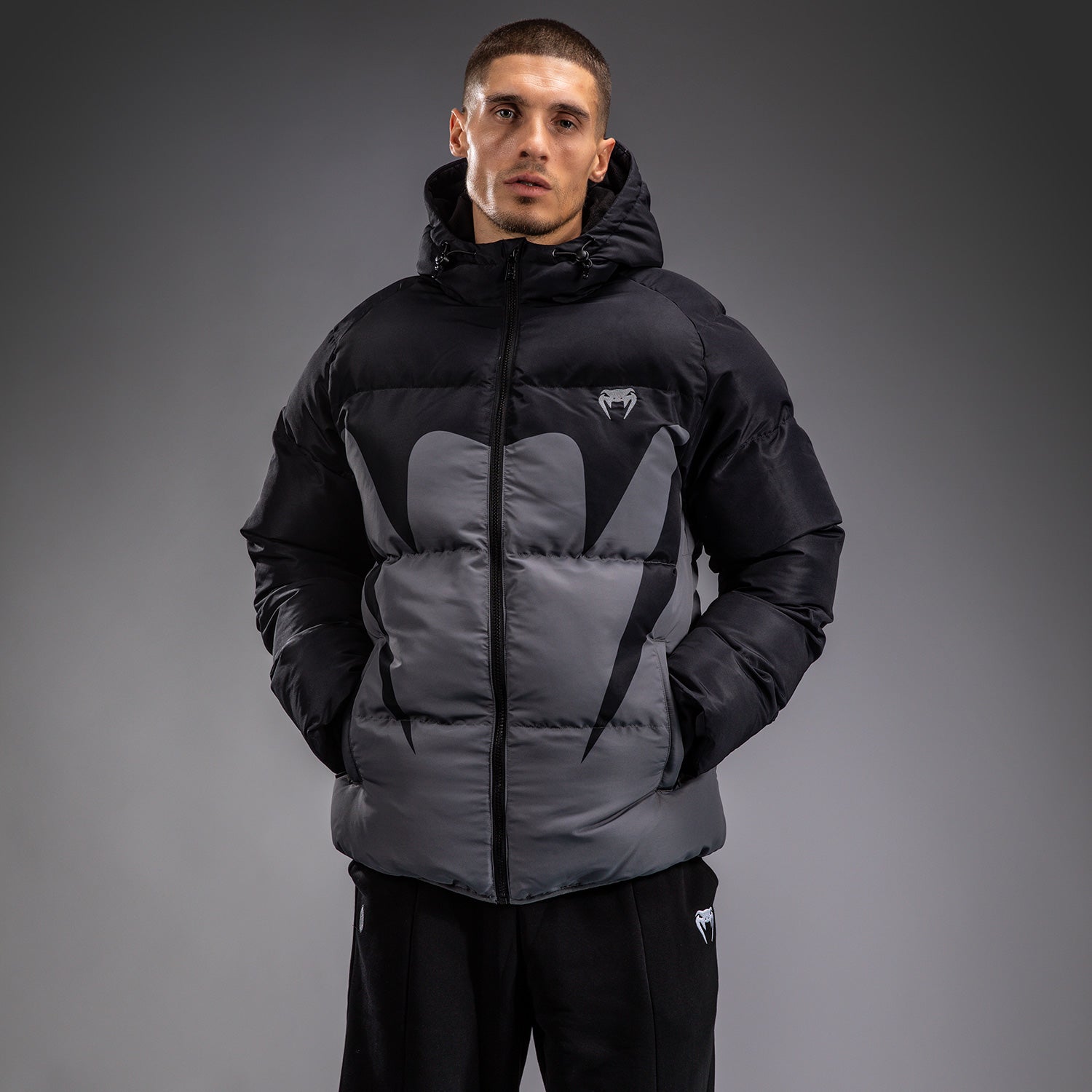 Venum Attack Down Jacket - Storm Grey - Venum Asia