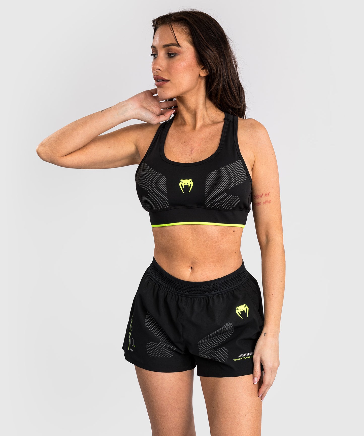 Venum Training Camp 4.0 Sport Bra - Black/Neon Green