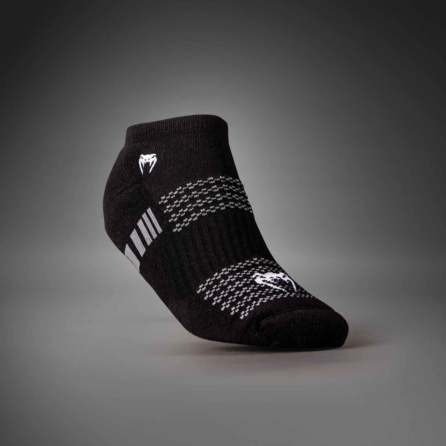 Venum Vector No-Show Socks 3 Pack - Black/Grey