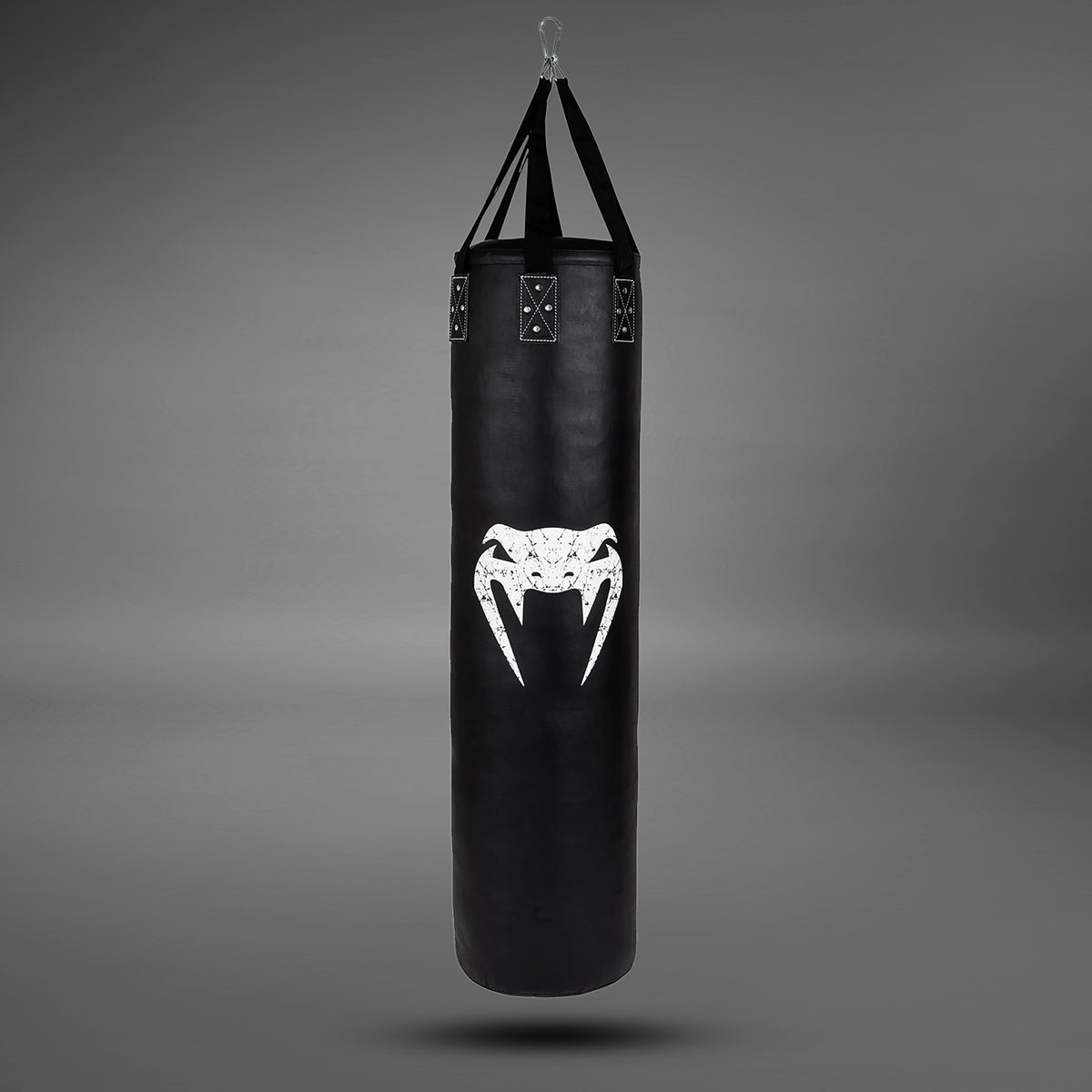 Venum Challenger Heavy bag + Ceiling Hook - Black/White - Filled - 170cm