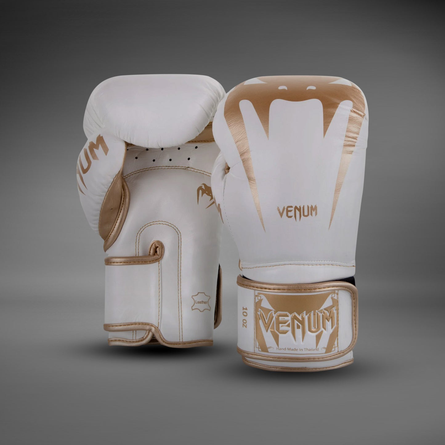 Venum Giant 3.0 Boxing Gloves - Nappa Leather - White/Gold