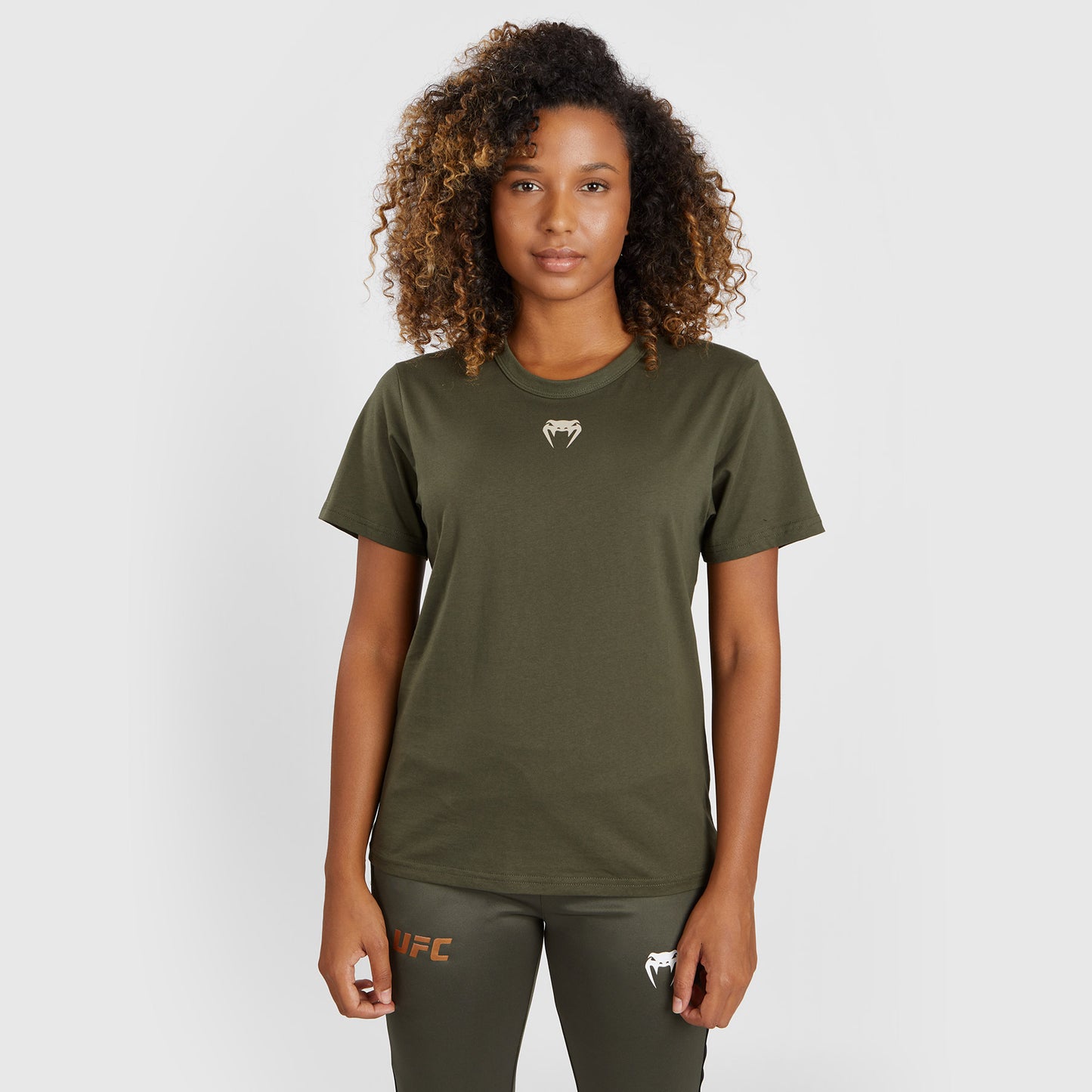 UFC Adrenaline by Venum Fight Week Women’s Short-sleeve Cotton T-shirt  - Khaki