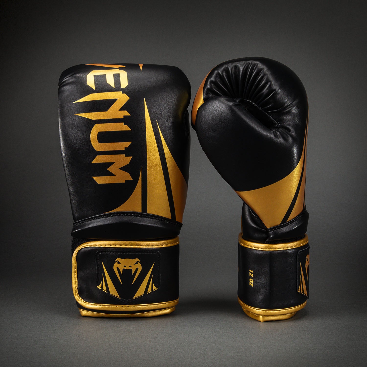 8oz Venum ブラック×ゴールド ボクシンググローブ UFC