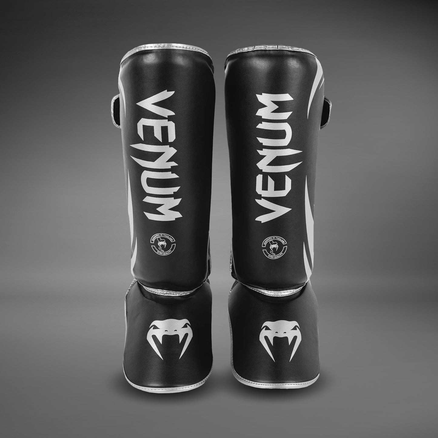 Venum Challenger Standup Shin Guards - Black/Silver