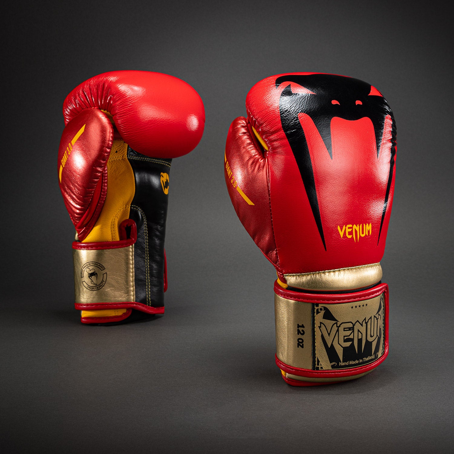 Venum Giant 3.0 Boxing Gloves - Red/Yellow/Gold - Venum Asia