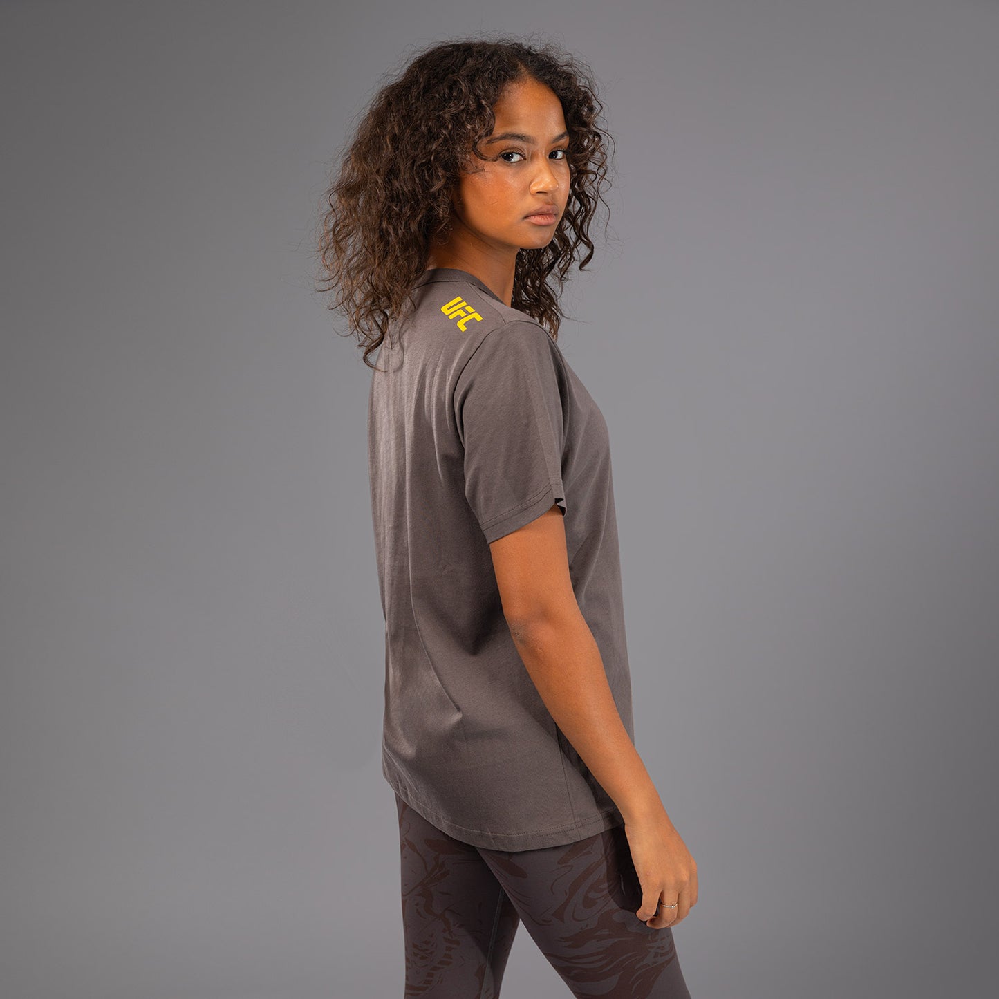 UFC Fusion by Venum Fight Week Women’s Short Sleeve Cotton T-Shirt - Solid Earthen Brown