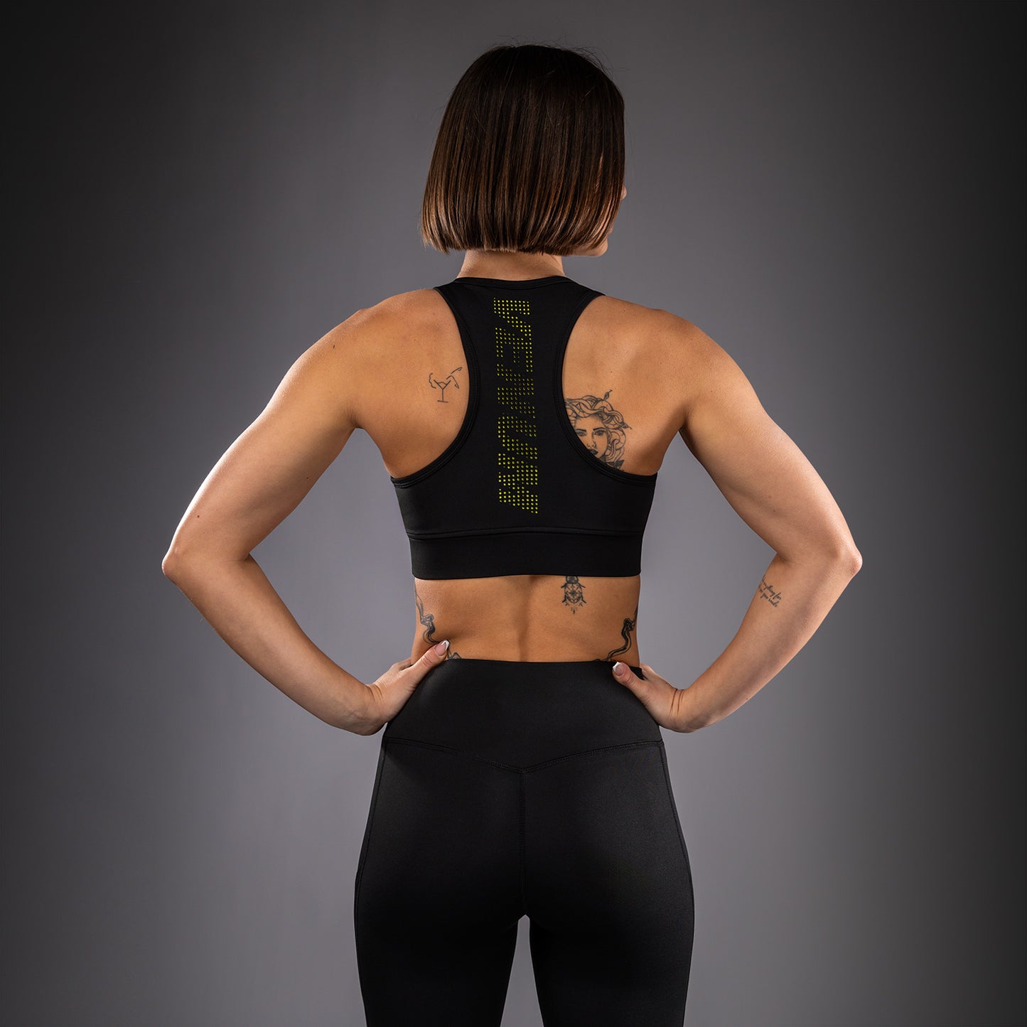 Venum Lazer Women's Sports Bra - Black/Yellow