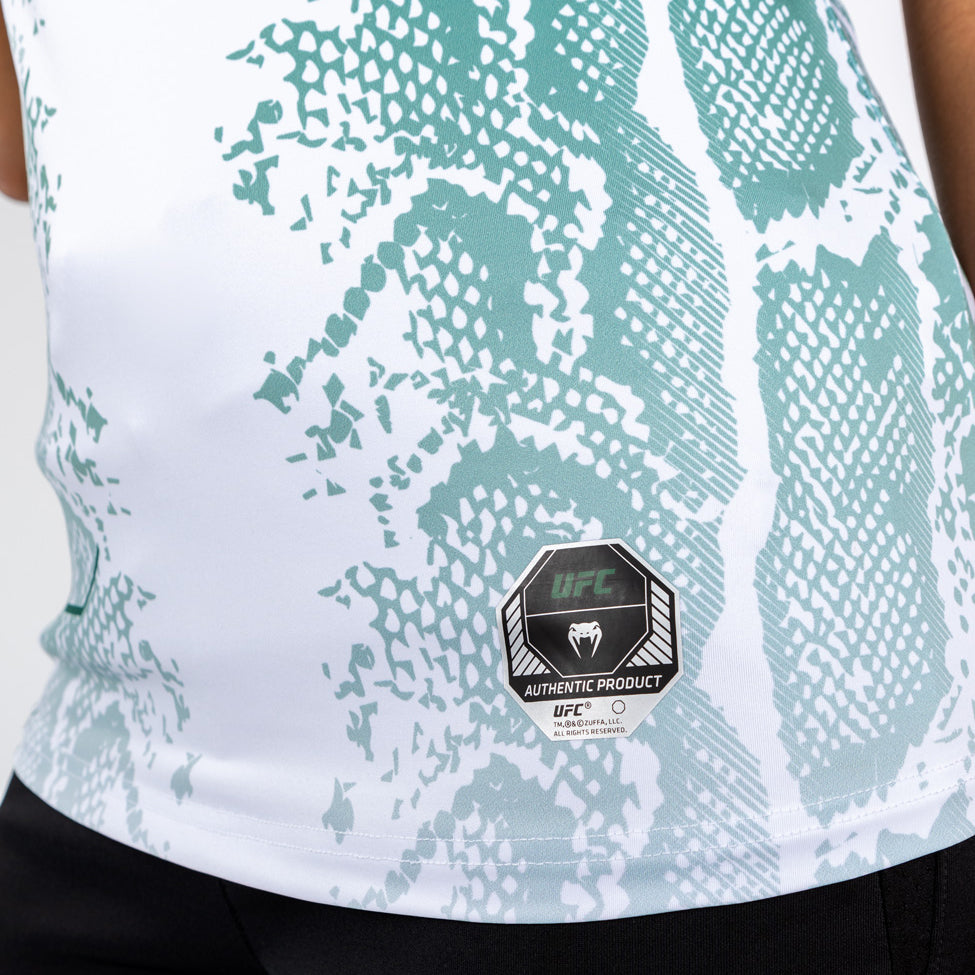 UFC Adrenaline by Venum Authentic Fight Night Women’s Walkout Jersey - Emerald Edition - White/Green