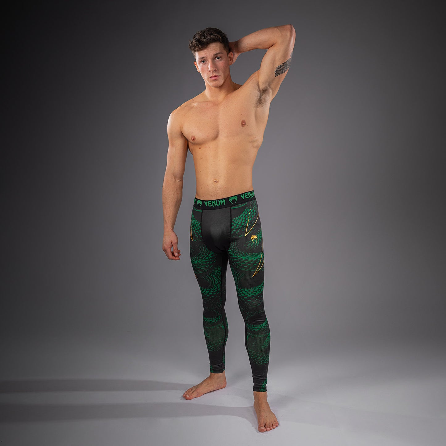 Venum Matupa Spats - Black/Green/Gold