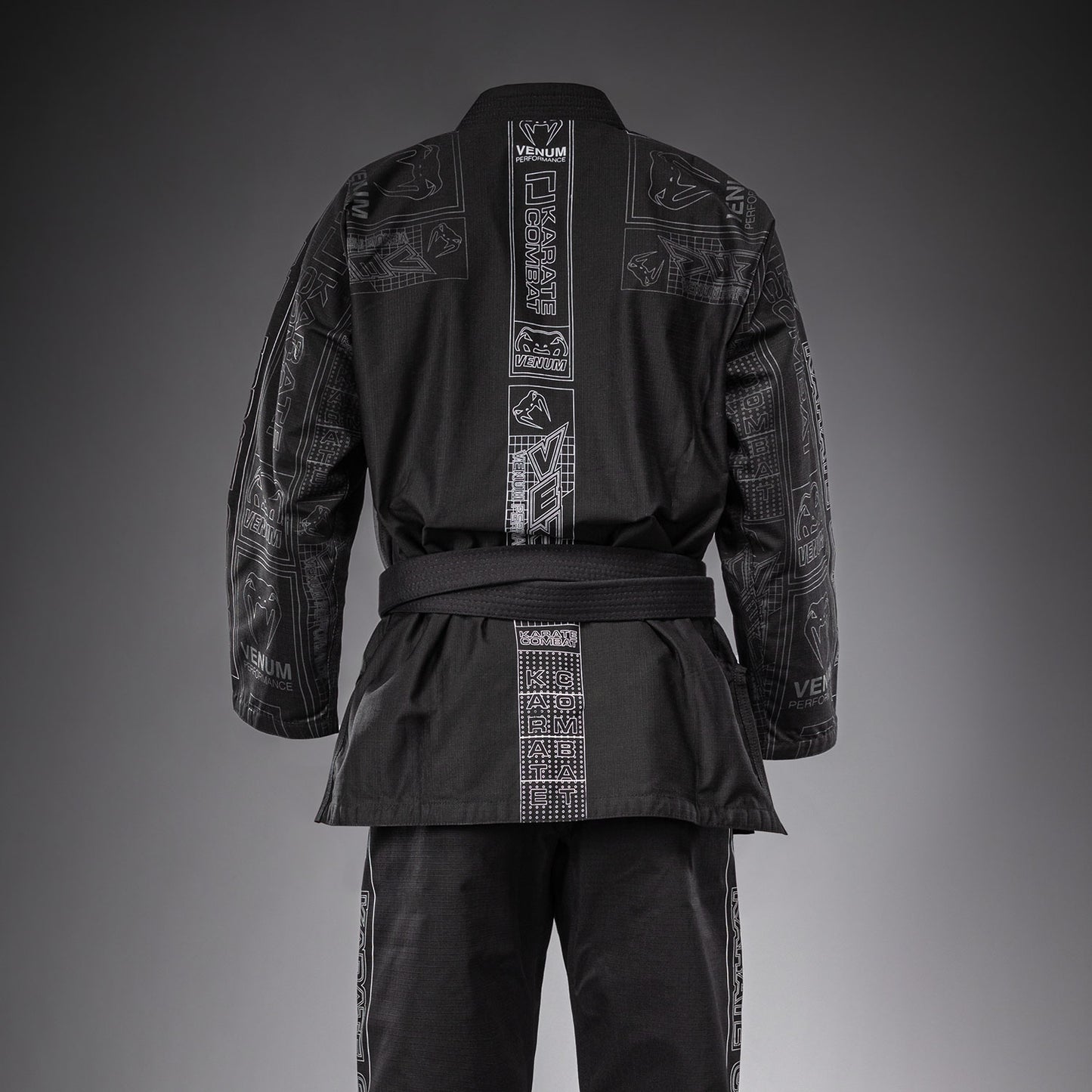 Karate Combat by Venum BJJ Gi - Black/Grey