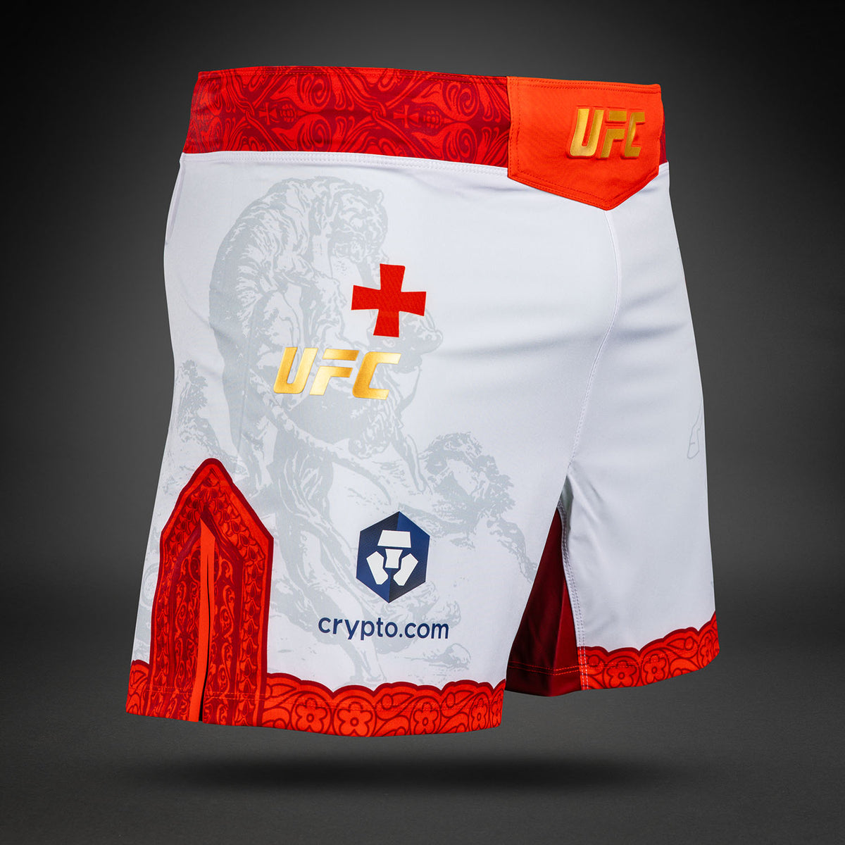 Men's UFC Unrivaled by Venum White Merab Dvalishvili Short Fit Fight Short