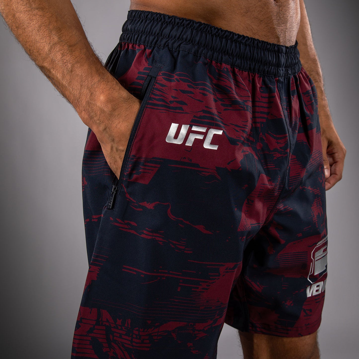 Men’s UFC Zenith by Venum Burgundy Authentic Fight Week Performance Short