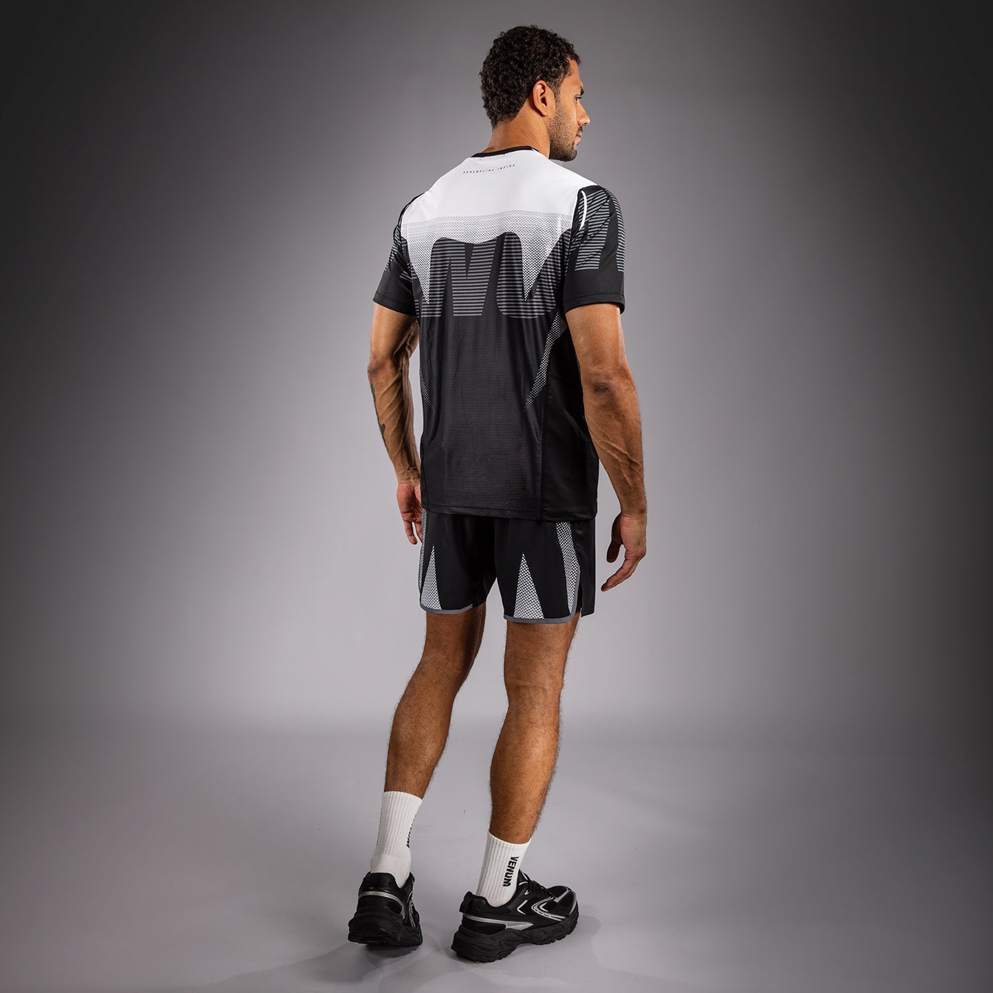 Venum Adrenaline Dry Tech T-Shirt - Black/Silver Grey