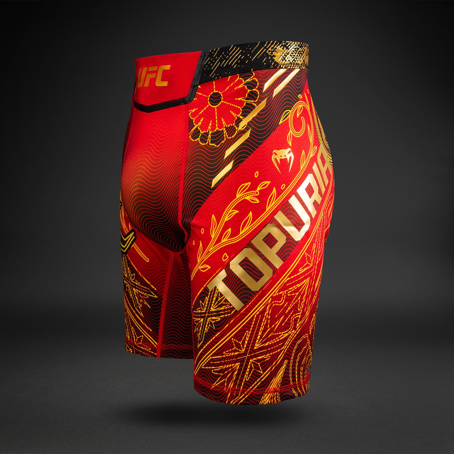UFCイリアトプリアfightショーツセットアップ Men's UFC Unrivaled by Venum Red Ilia Topuria Vale Tudo Short