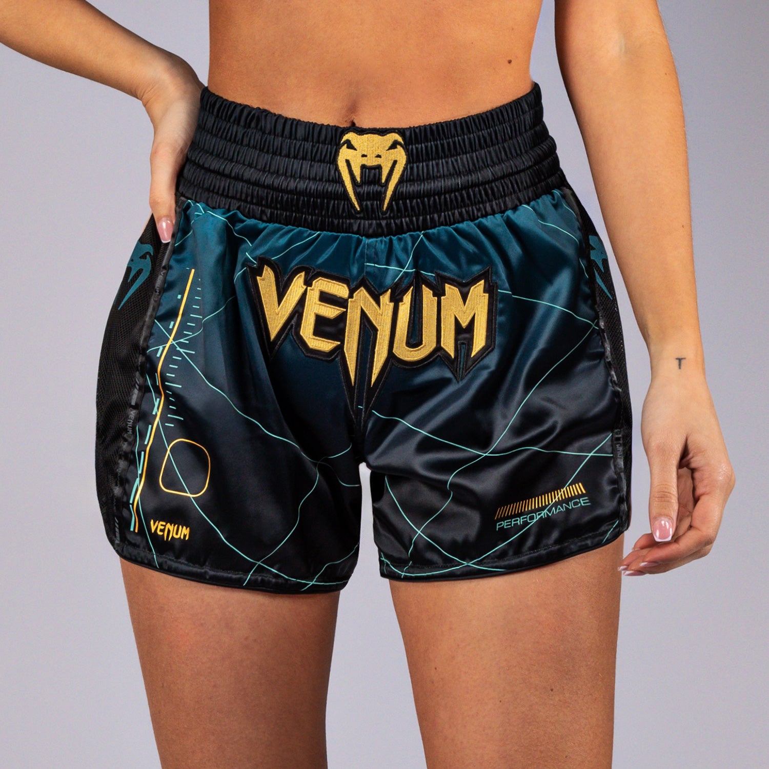 Venum Tactical XT Muay Thai Shorts - Black/Forest Green - Venum Asia
