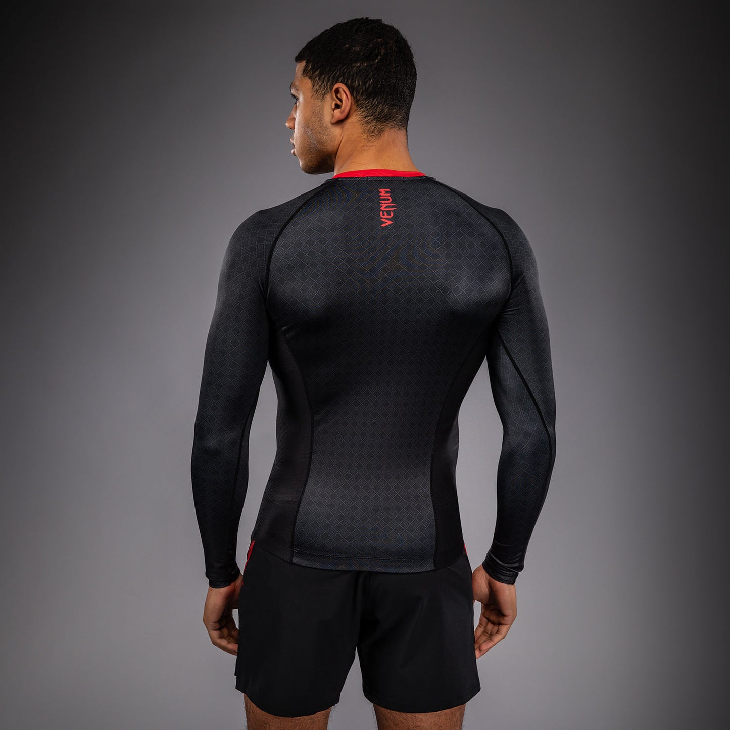Venum x Roger Gracie Signature Long Sleeve Rashguard - Black/Red