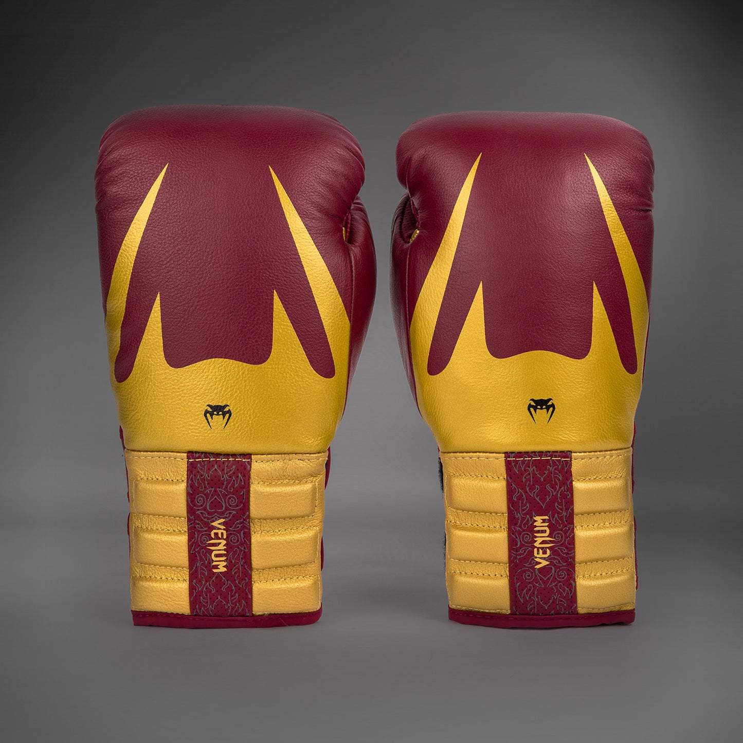 Venum Reverso Boxing Gloves - Cherry Red / Gold