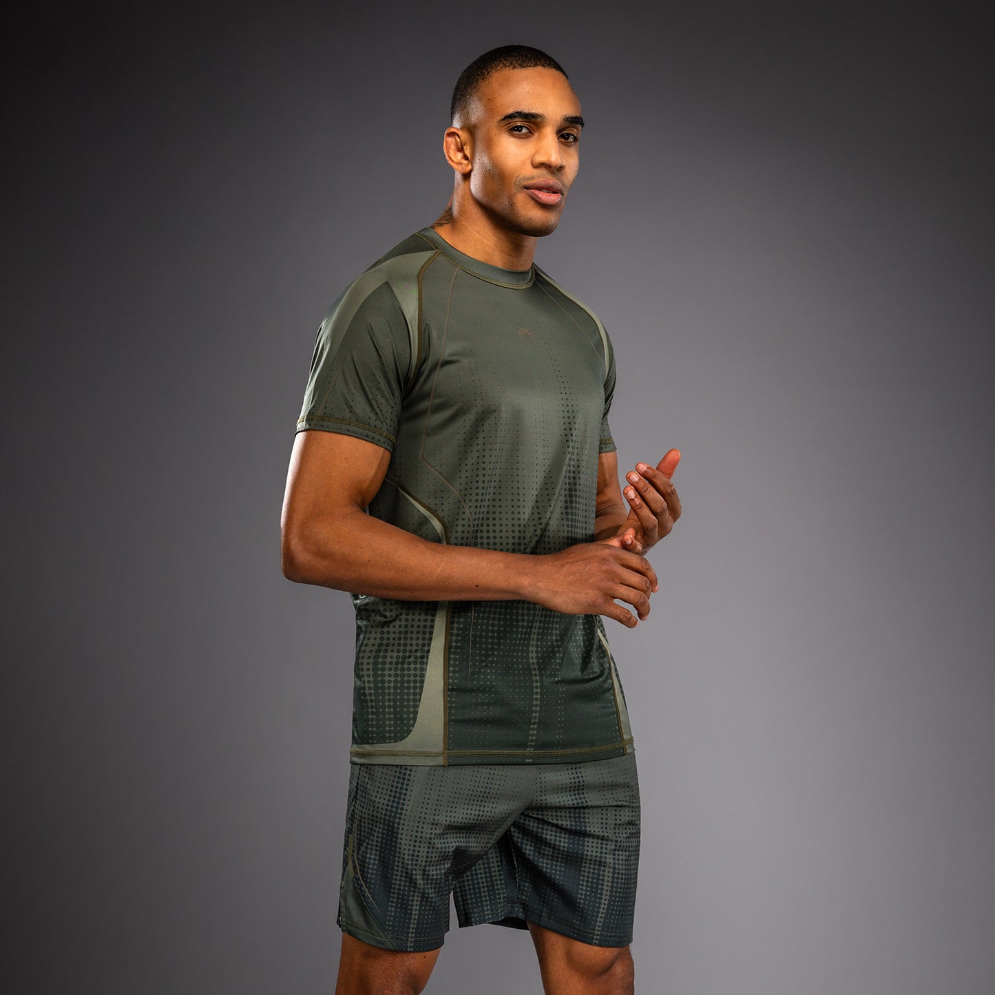 Venum Stealth Dry-Tech T-Shirt - Khaki/Dark Green