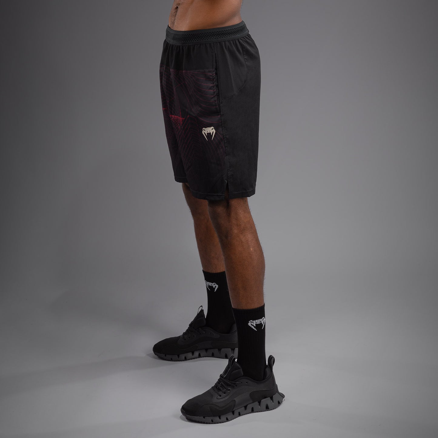 Venum G-Fit Air Men's Training Shorts - Deep Black/Fire Red