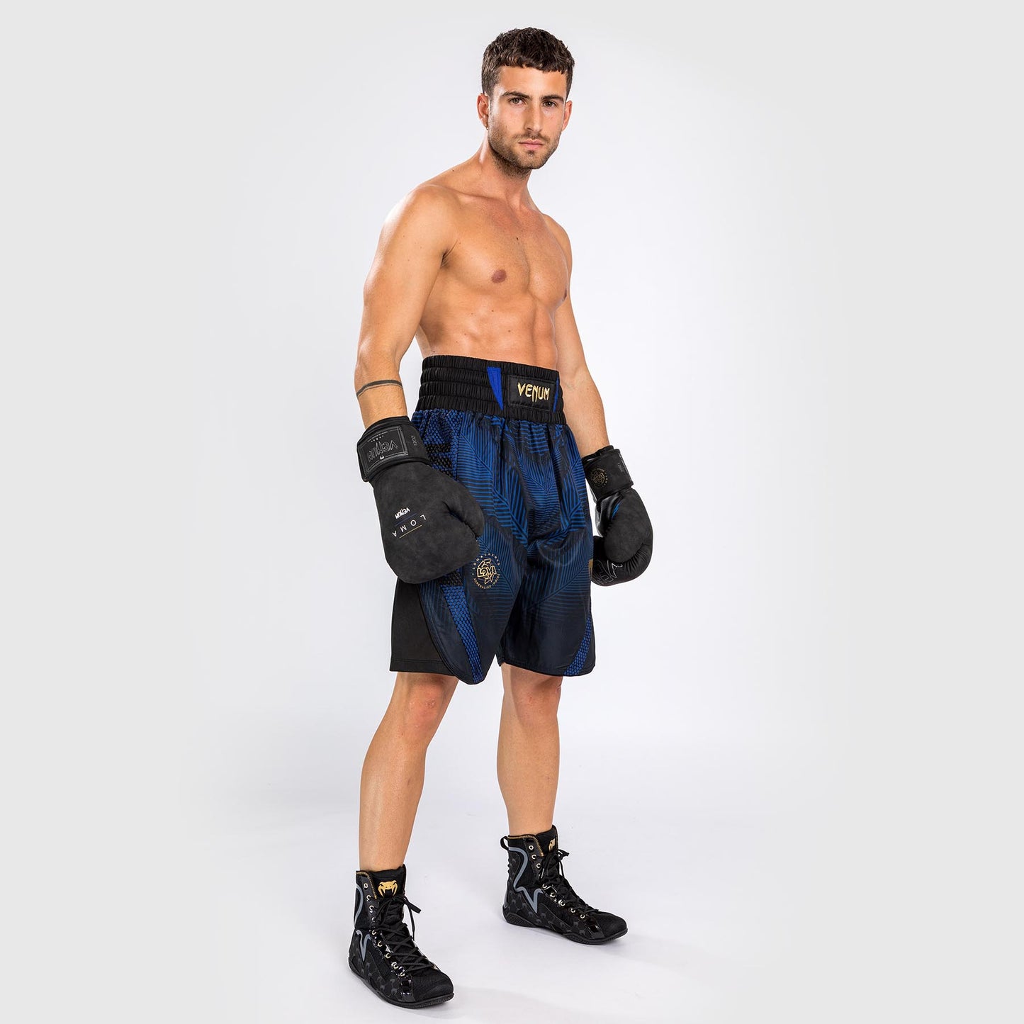 Venum Phantom Loma Boxing Short - Black/Blue